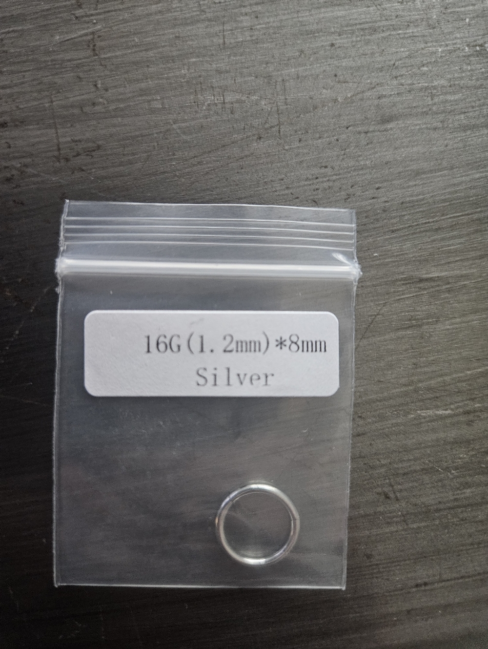 Silver Nose Hoop Ring 16G 8mm Minimalist Piercing Jewelry New